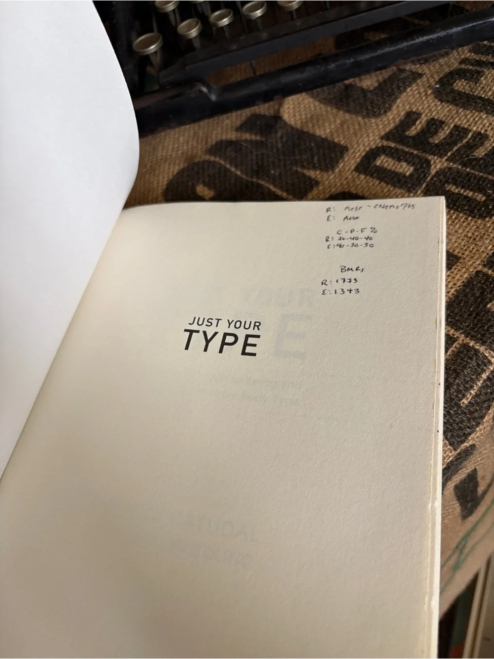 “Just Your Type” Book